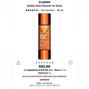 Clarins Golden Glow Booster for Body 30ml